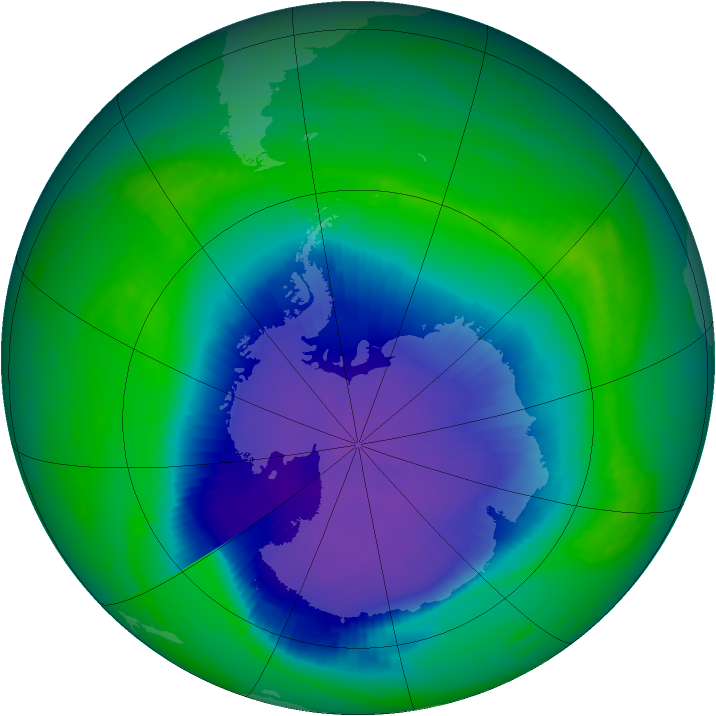Ozone Map 1998-11-02